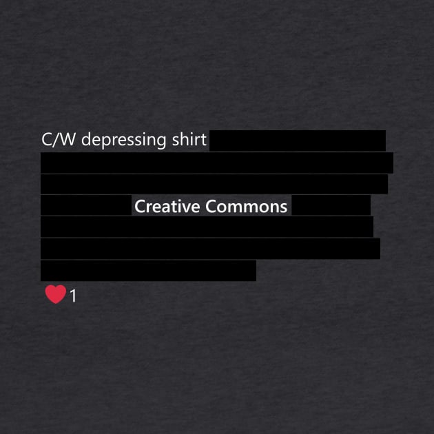 "cw: depressing shirt" by Redactyl by Creative Commons